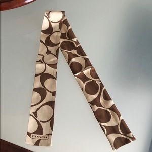 Coach reversible ponytail scarf